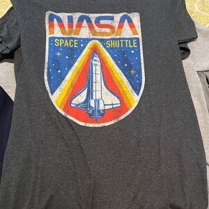 NASA Space Shuttle Men's T-Shirt - Dark Gray